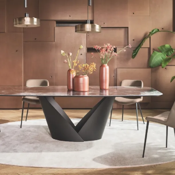 Sedia in ecopelle Onda di Calligaris