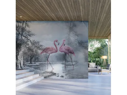 Carta da parati Flamingo 3 di Adriani e Rossi