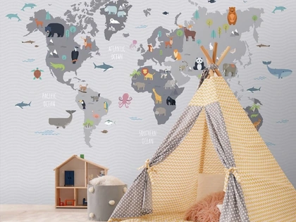 Carta da parati World Kids di Adriani e Rossi