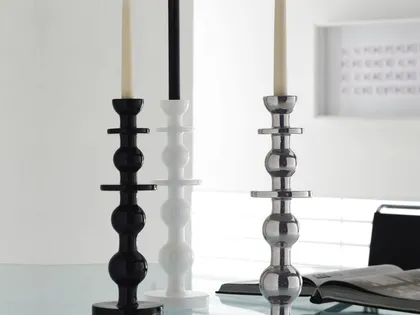 Portacandele in ceramica smaltata Imperial di Adriani e Rossi