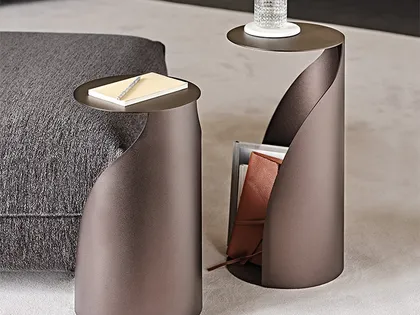 Tavolino in acciaio verniciato Penguin di Cattelan Italia