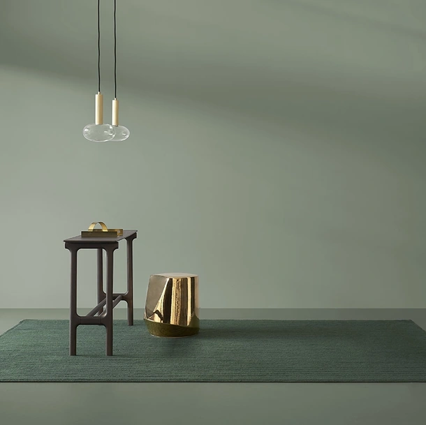 Tappeto Pibiones Riu colore Verde Mirto di Pianca