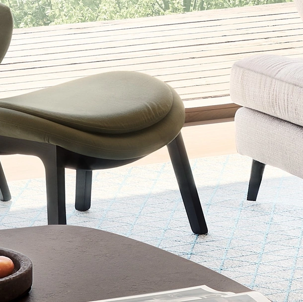 Pouf Lazy in tessuto di Calligaris