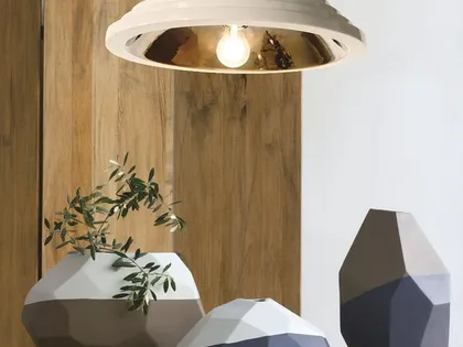 Vaso in ceramica opaca bicolore Sface di Adriani e Rossi