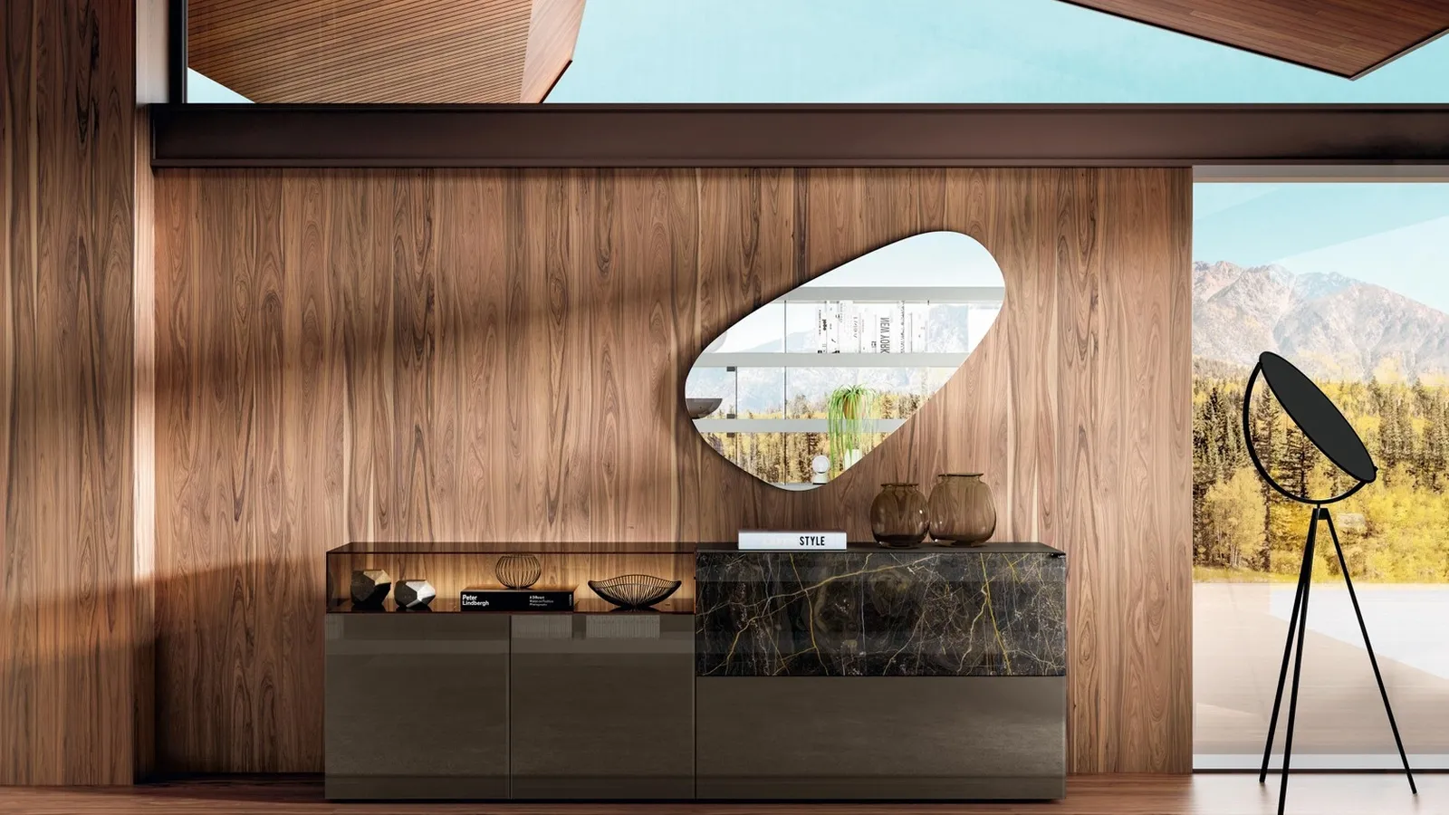 Specchio Pleasure dalla forma originale di Lago