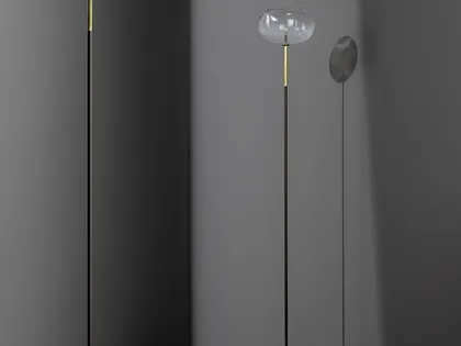Lampada da terra Pepita in vetro e metallo di Bonaldo