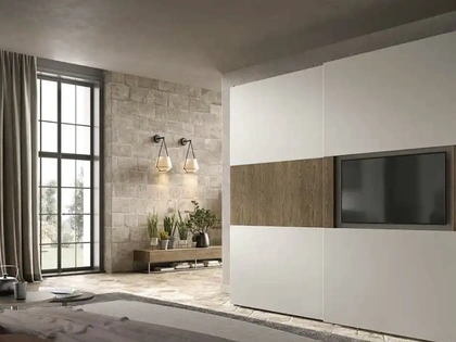 Armadio con ante scorrevoli Brunale TV S159 di Moretti Compact Giorno Notte