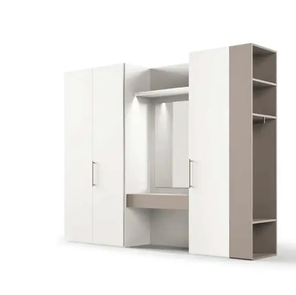 Armadio con ante battenti Utility Libeccio U452 di Moretti Compact Giorno Notte