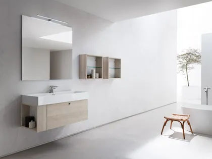 Mobile da Bagno sospeso in seta nobilitato B201 BD005 di Compab