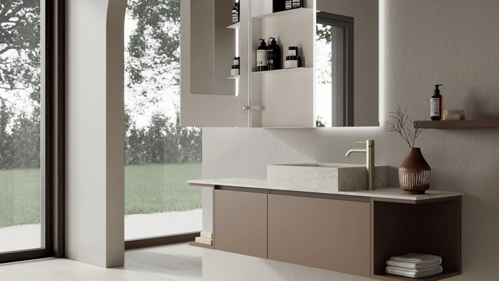 Mobile da Bagno sospeso INK NK006 di Compab