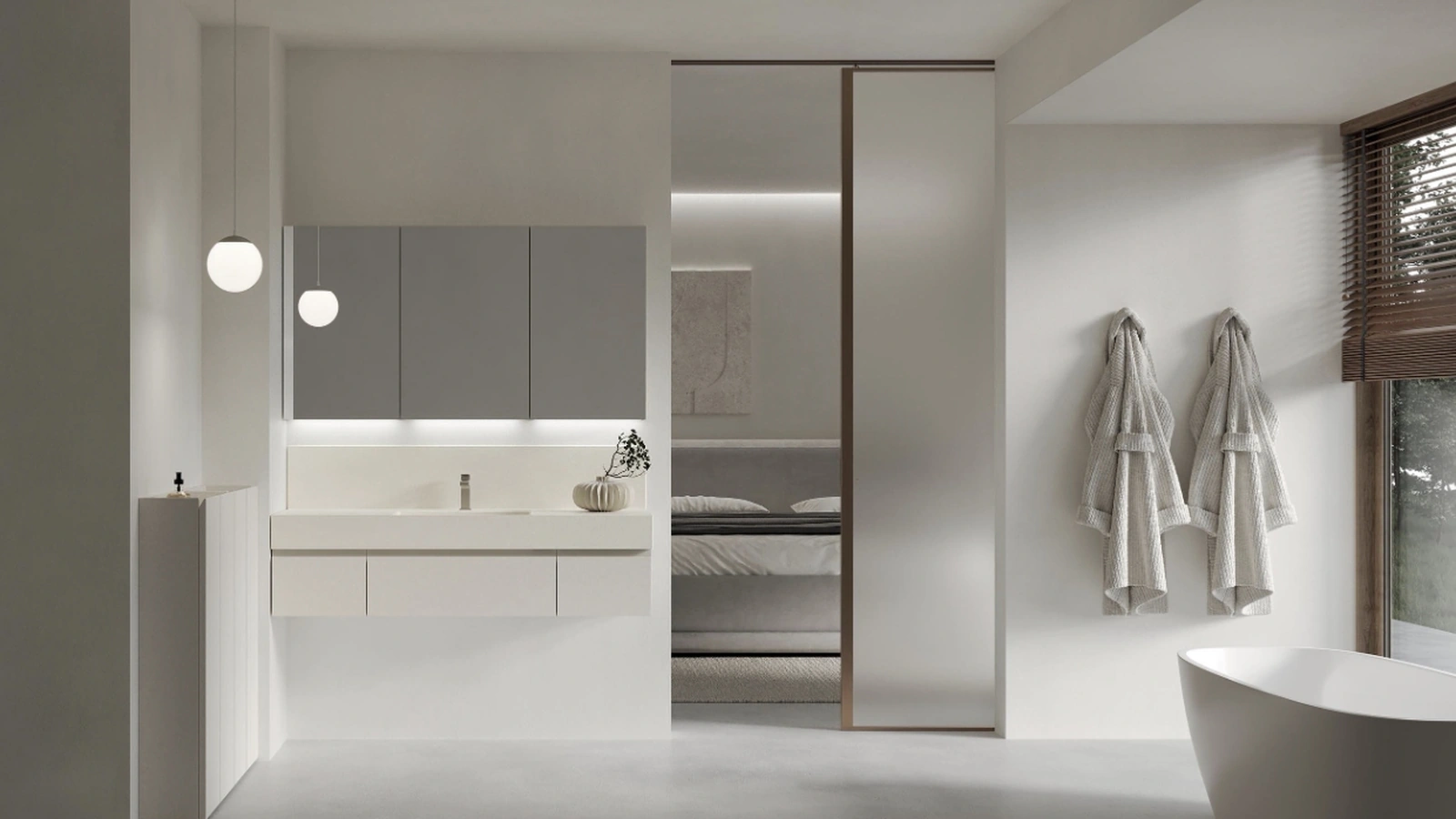 Mobile da Bagno sospeso INK NK014 di Compab