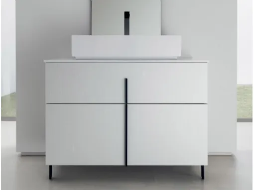 Mobile Bagno da appoggio in perla nobilitato B201 BD004 di Compab