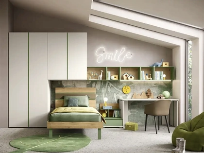 Cameretta a ponte K104 di Moretti Compact Camerette