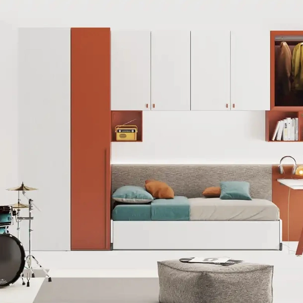 Cameretta a ponte YGAB di Moretti Compact Camerette