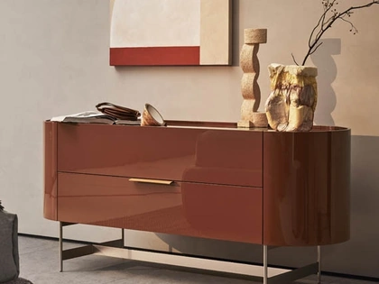 Comò Dedalo 01 Laccato Lucido di Pianca