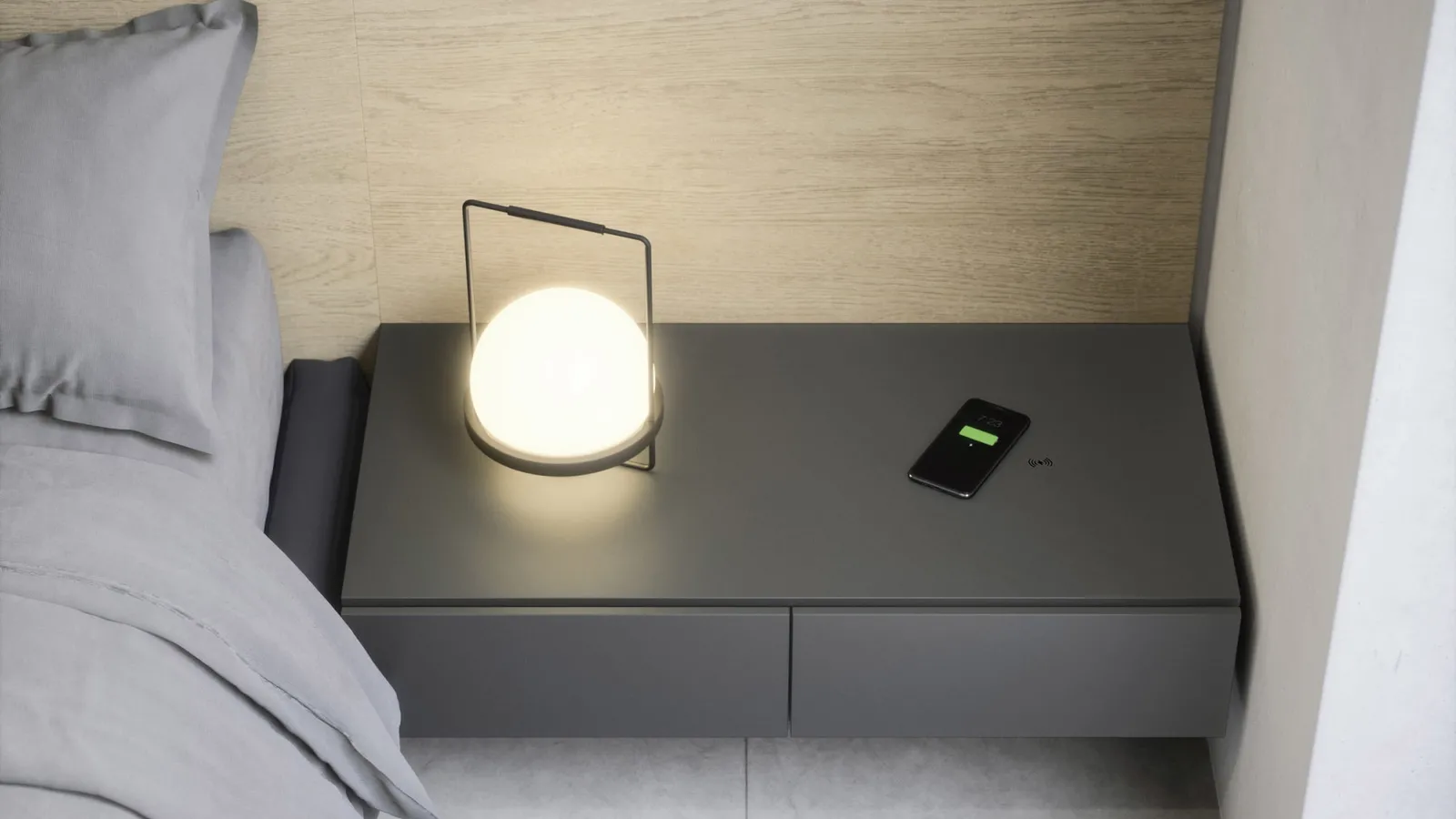 Comodino Easy System di Novamobili