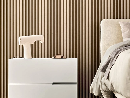 Comodino Segno in laccato opaco di Pianca