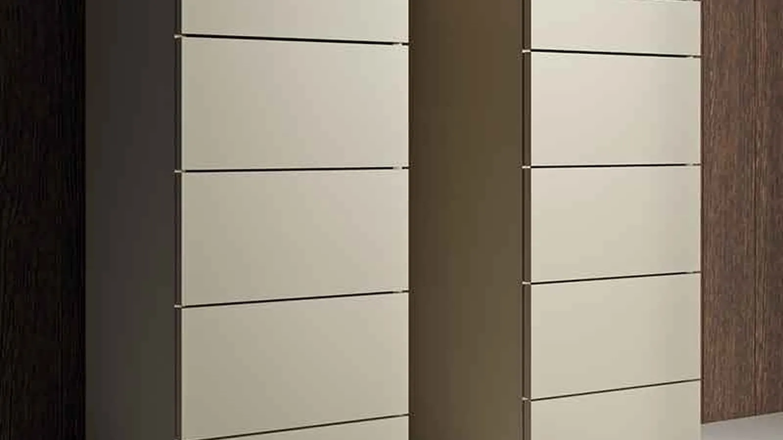 Cassettiera moderna e lineare in laccato opaco Slim di Dall'Agnese