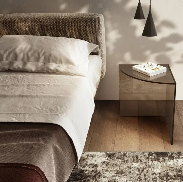 Comodino in vetro Snip 2129 di Lago