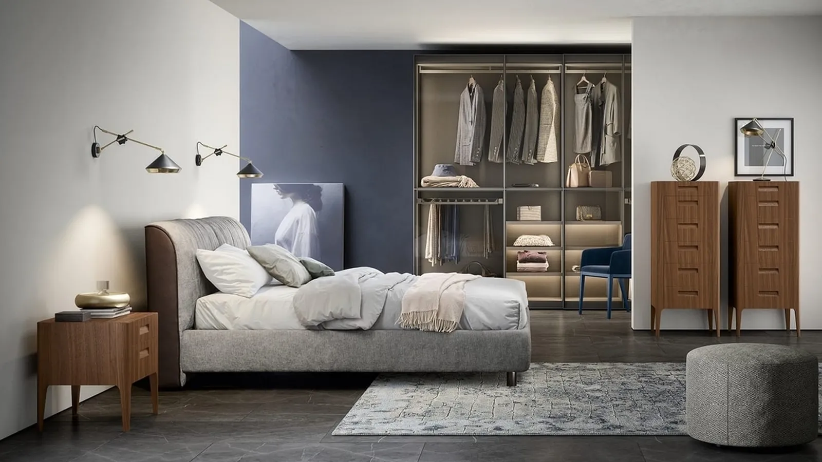 Letto Belleville con box contenitore di Novamobili