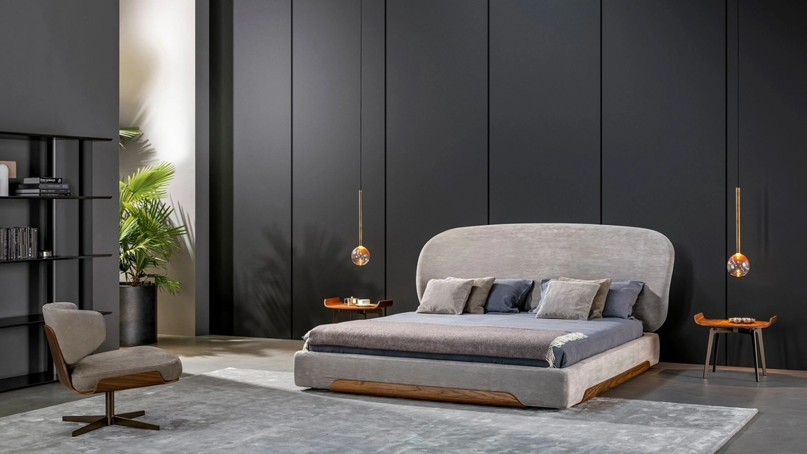 Letto con testiera Olos Bed di Bonaldo