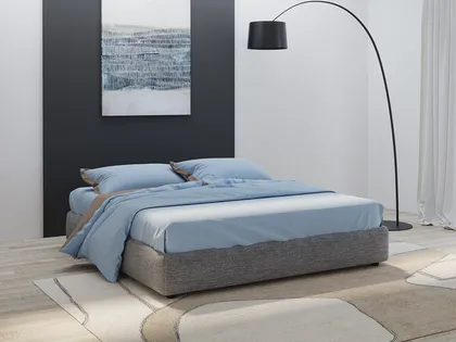 Letto sommier Nido in tessuto imbottito di Giessegi