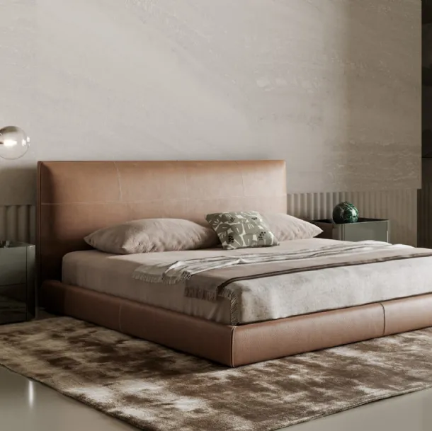 Letto in pelle Oris di Bonaldo