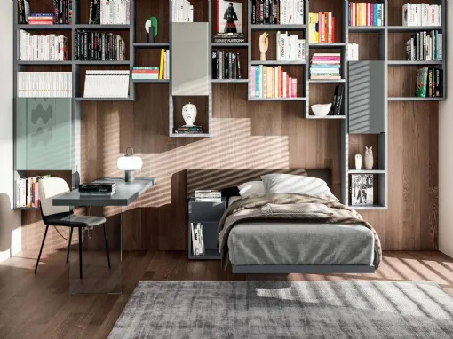 Letto singolo Lagolinea Kids & Young 1270 di Lago