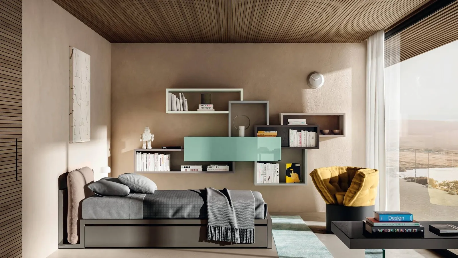 Letto singolo Lagolinea Kids & Young 1271 di Lago