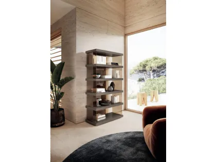 Libreria Air 2684 in laccato e vetro di Lago