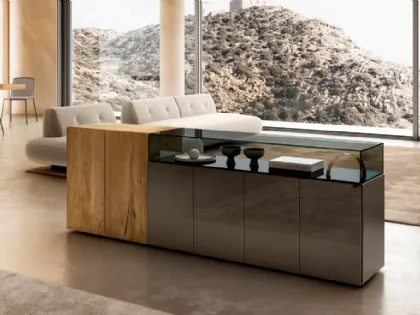 Madia 36e8 Glass 1332 in vetro e legno centenario di Lago