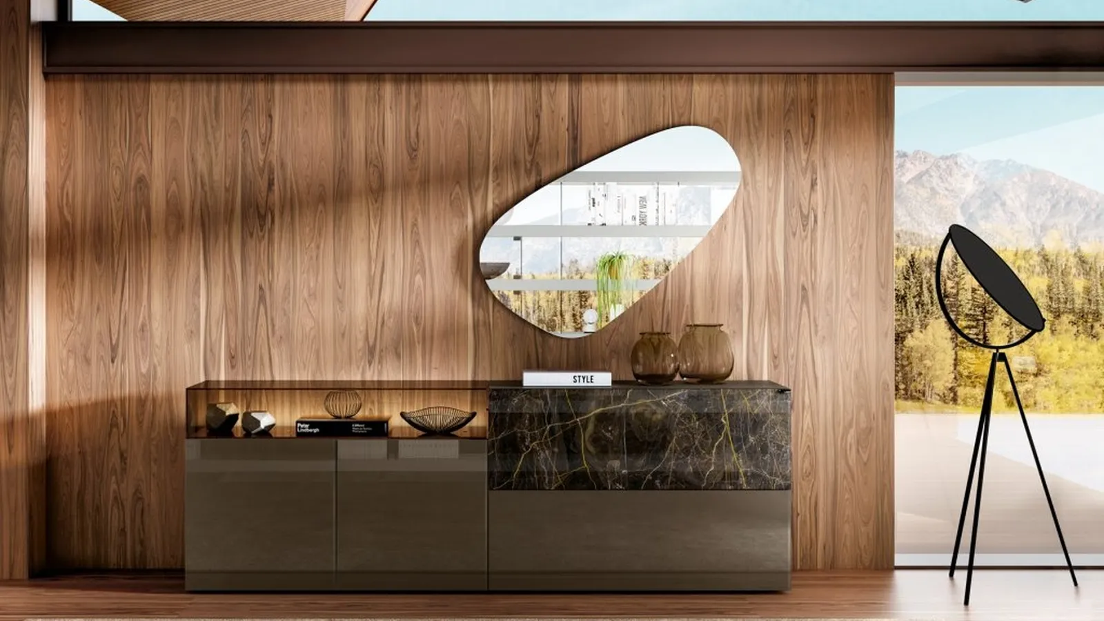 Madia 36e8 Glass 1334 in vetro di Lago