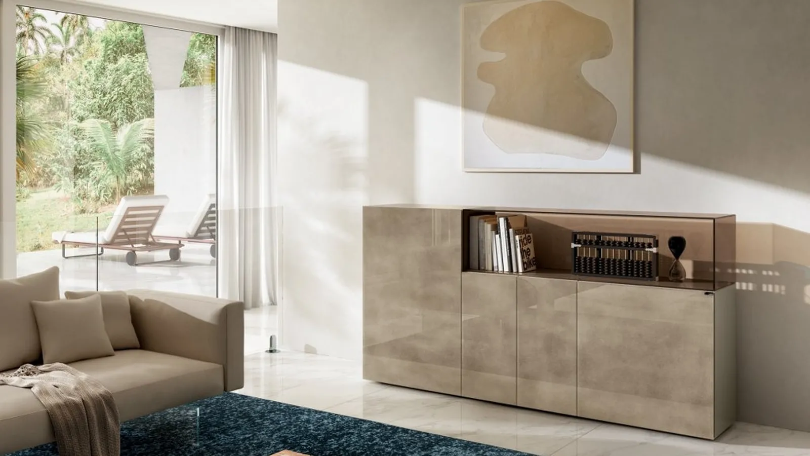 Madia 36e8 Glass 1348 in vetro colore Titanio di Lago