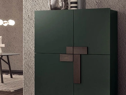 Madia Alta Ginevra in laccato opaco di Pianca