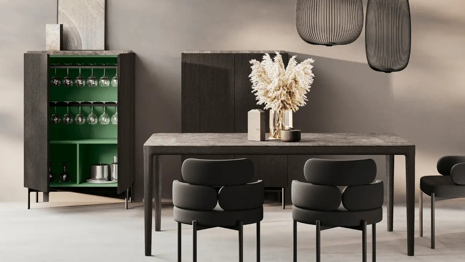 Madia alta Mantis in rovere carbone di Binova