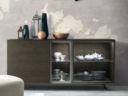 Madia Metropolis B01 in materico rovere moka di Tomasella