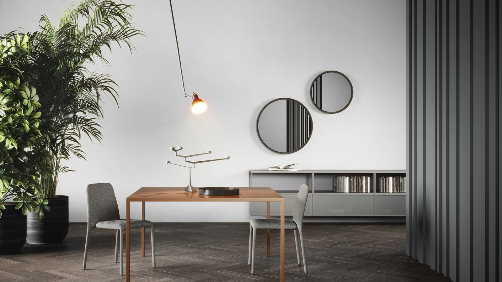 Mobile sospeso Box 18 Grigio Lucido di Novamobili