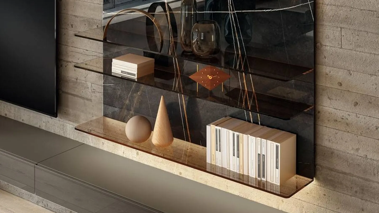 Parete Attrezzata Glasserie 36e8 1398 di Lago