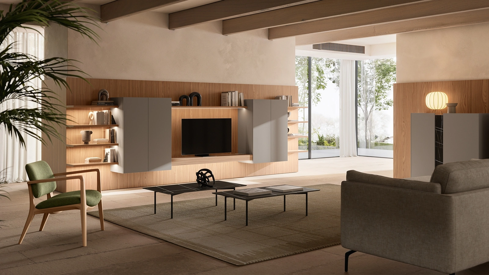 Parete Attrezzata Slim Boiserie di Dall'Agnese