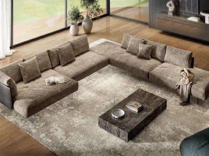 Divano angolare Air Slim 2700 di Lago