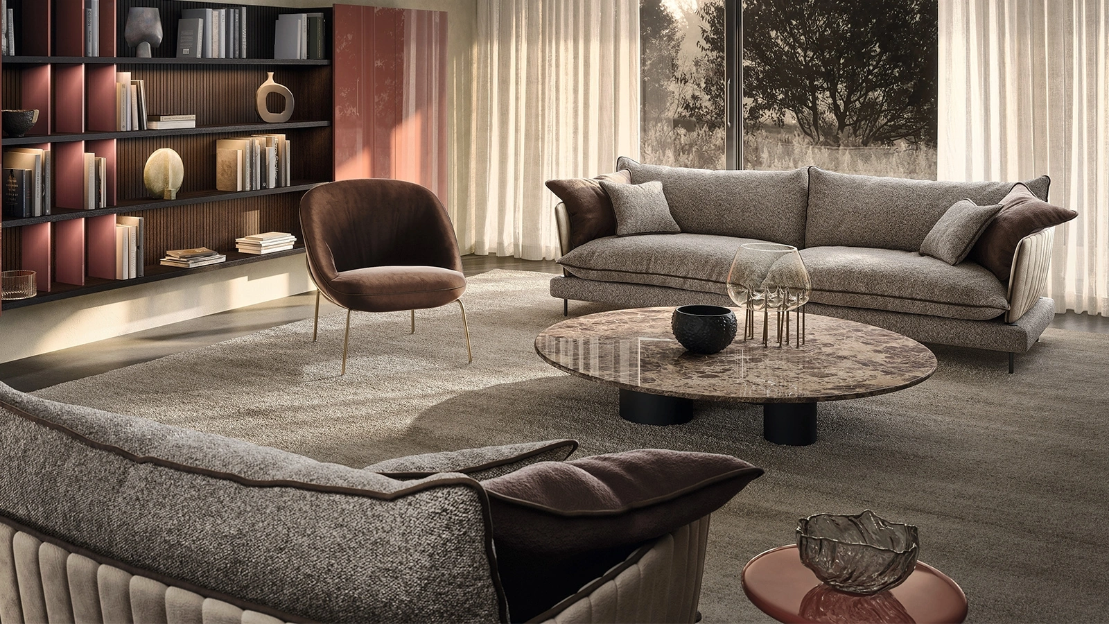 Divano lineare Brando di Pianca