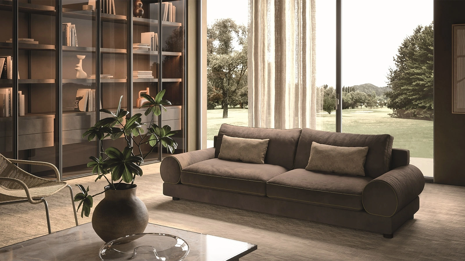 Divano lineare Dorian di Pianca