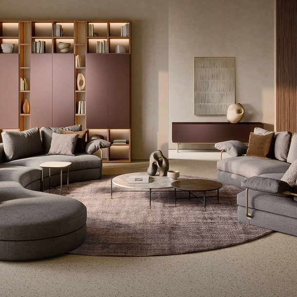 Divano in tessuto Giona di Pianca