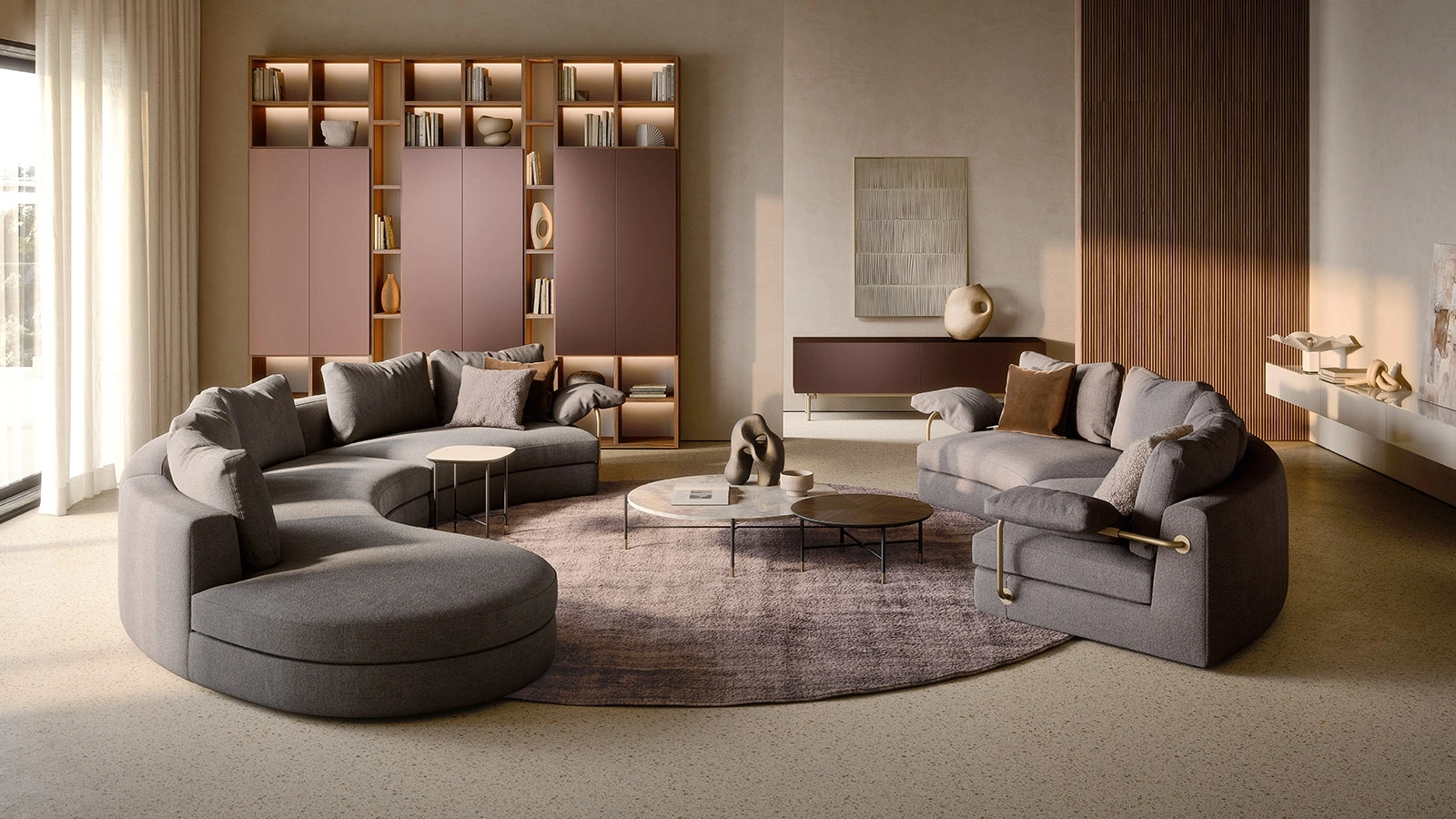 Divano in tessuto Giona di Pianca