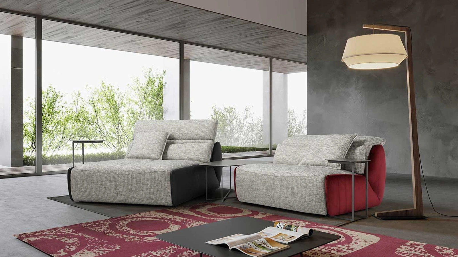 Divano con penisola Selfy di Egoitaliano