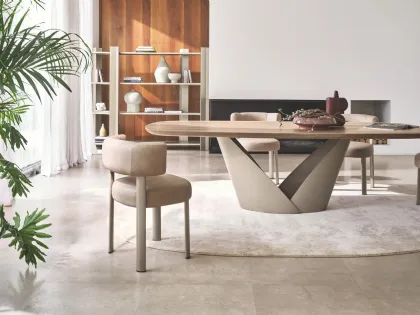Sedia in pelle Glen di Calligaris