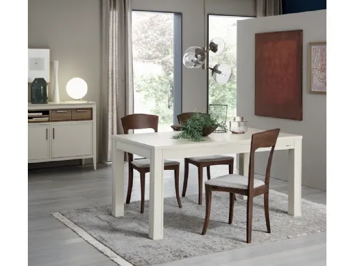 Sedia Magnolia in legno con seduta imbottita di Le Fablier