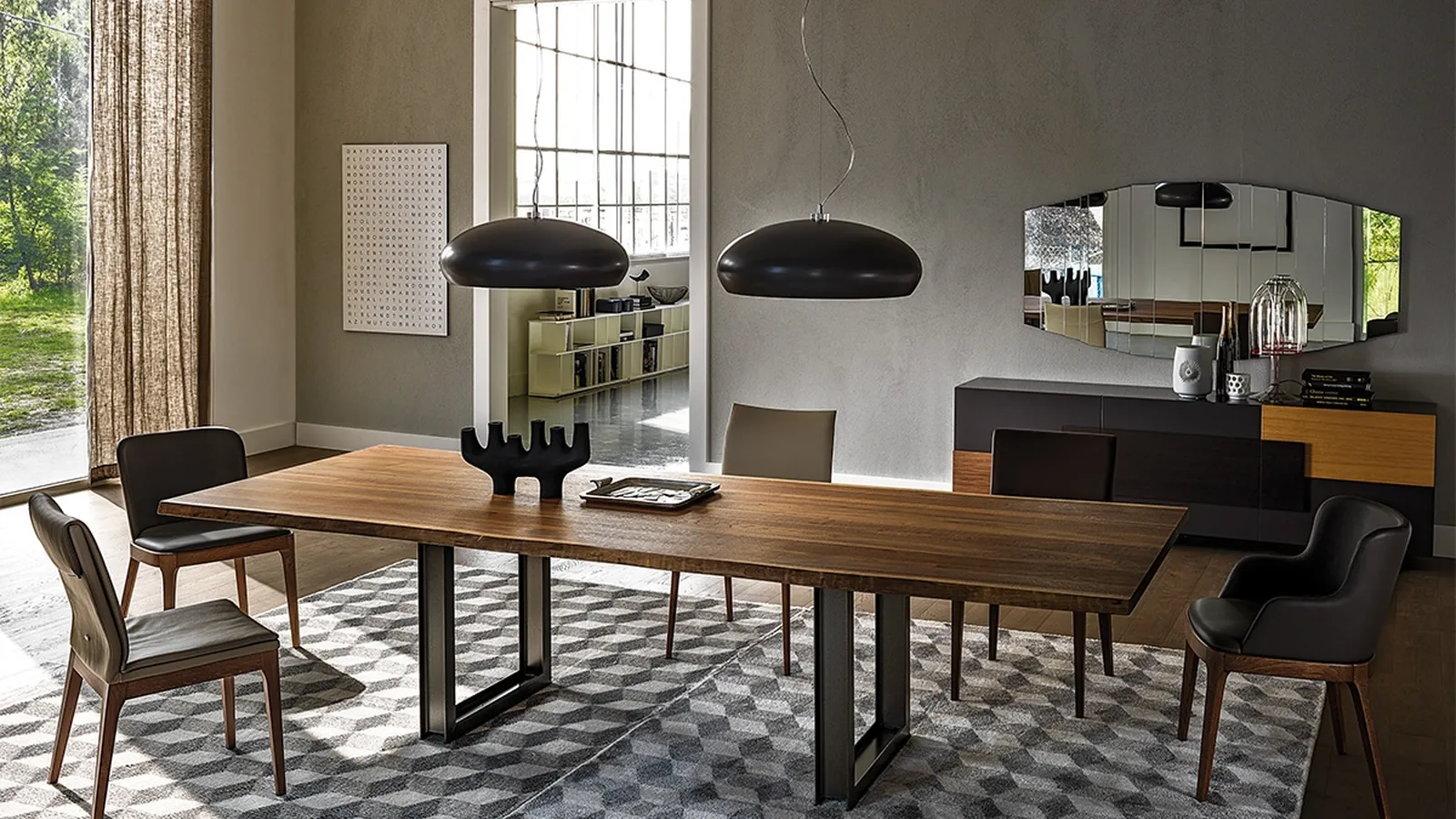 Tavolo in legno massello Sigma di Cattelan Italia