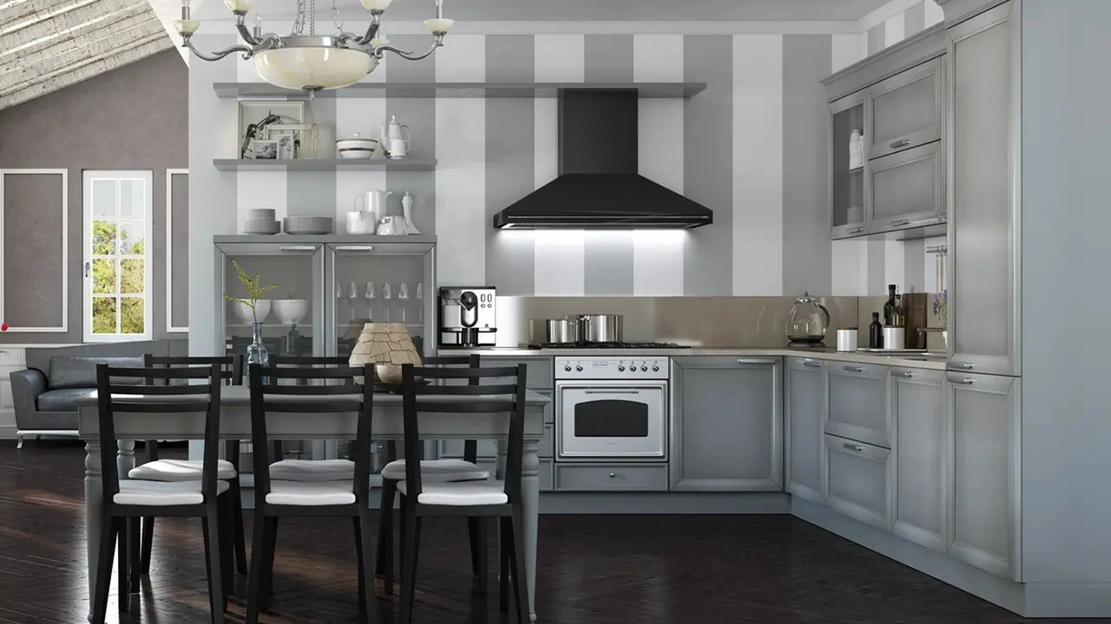 Cucina Classica angolare Le Gemme composizione 03 di Le Fablier