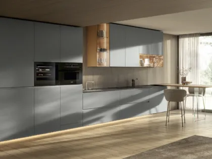 Cucina Design con penisola 36e8 Cut Project 2827 di Lago